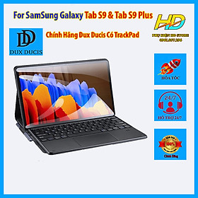 Bao Da Kèm Bàn Phím Dành Cho Samsung Galaxy Tab S9 11 inch SM X710/X716 Chính Hãng Dux Ducis Sử Dụng công nghệ 5.0 kết nối Bluetooth, sử dụng như 1 chiếc laptop thu nhỏ - Hàng Chính Hãng