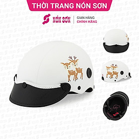 Mũ bảo hiểm nửa đầu trẻ em hoa văn chính hãng NÓN SƠN DC-002.113