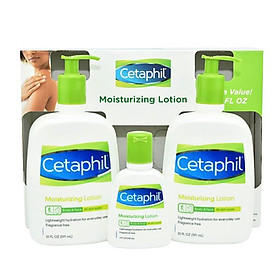 Set 3 chai sữa dưỡng thể Cetaphil Moisturizing Lotion