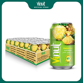 Khay 24 Lon Nước Ép Thơm Vinut 330ml