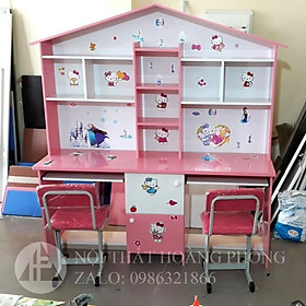 Mua Bàn học đôi đẹp màu hồng