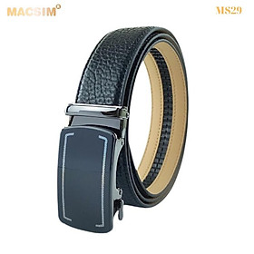 Thắt lưng nam da thật cao cấp nhãn hiệu Macsim MS29