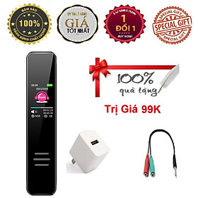 Mua ROGTZ Máy ghi âm cầm tay T95 8Gb Kỹ thuật số Ghi âm lossless Màn hình LCD Dung lượng pin 230mAh Điều khiển giọng nói Hẹn giờ ghi âm Cổng USB 2.0 Thiết kế sang trọng Bề mặt gương 2.5D Kích thước nhỏ gọn Nhiều tính năng thông minh Hàng Chính Hãng