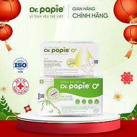 Combo Gạc Răng Miệng Và Khăn Lau Hạ Sốt 0+ Dr.Papie Cho Bé