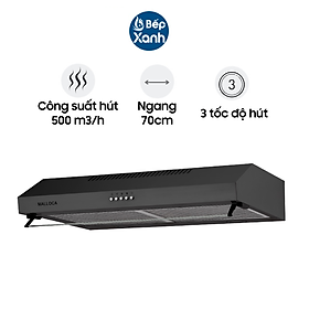 Mua Máy Hút Mùi Classic Malloca H365.7B - Inox - Ngang 70cm - Hàng Chính Hãng