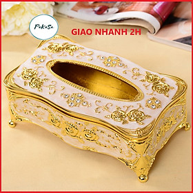 Hộp Đựng Khăn Giấy Đính Hạt Sang Trọng PaKaSa - Chính Hãng 