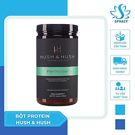 Bột Protein Thuần Chay Hush and Hush Plant Your Day Cung Cấp Dinh Dưỡng Cân Bằng Vi Sinh Đường Ruột 402g