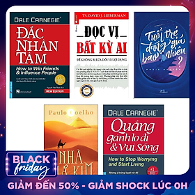 Combo Sách Kỹ Năng: Đắc Nhân Tâm + Đọc Vị Bất Kỳ Ai + Quẳng Gánh Lo Đi Và Vui Sống + Tuổi Trẻ Đáng Giá Bao Nhiêu? + Nhà Giả Kim (Top 5 Cuốn Sách Kỹ Năng Sống, Tư Duy Và Làm Việc Bán Chạy Nhất Thế Giới - Tặng Kèm Postcard Green Life)