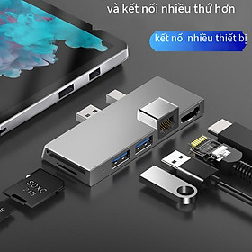 Đảm bảo chất lượng cho đế cắm Surface Pro 4/5/6 Cổng mạng HDMI Bộ chuyển đổi RJ45 trung tâm bề mặt