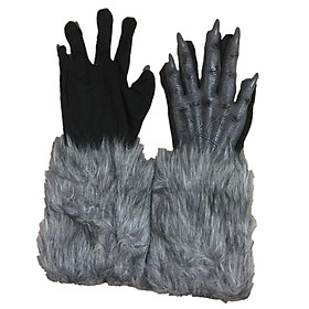 Halloween Werewolf Gloves Adult Dressing up for Photo Props Themed Party Bar