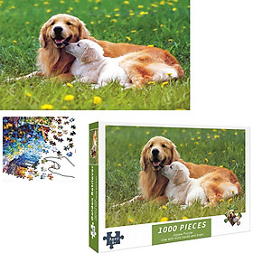 Bộ Tranh Ghép Xếp Hình 1000 Pcs Jigsaw Puzzle Tranh Ghép 75 50cm Chó Cưng