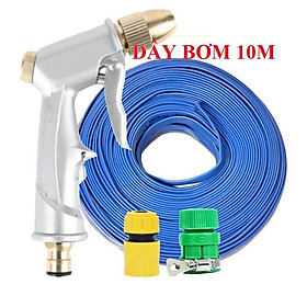 Mua Bộ dây vòi xịt nước rửa xe  tưới cây . tăng áp 3 lần  loại 7m  10m 206701 đầu đồng  cút  + tặng khăn phượt