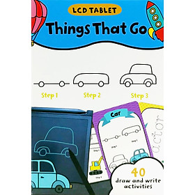 LCD Tablet & Flashcards - Things That Go