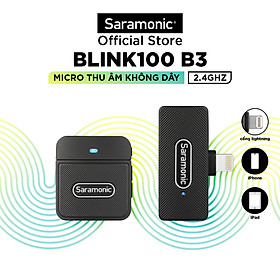 Mua Micro Thu Âm Không Dây Saramonic Blink100 - Dành Cho Máy Ảnh  DSLR Điện Thoại  Laptop - Khử ồn Thông Minh - Hàng Chính Hãng