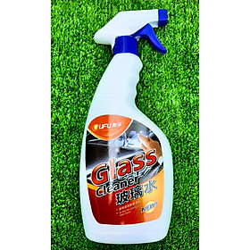 Chai Xịt Rửa Vệ Sinh Và Làm Trong Kính Lái Ô Tô OUFU Glass Cleaner 500ml