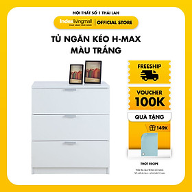 Mua Tủ ngăn kéo 3 tầng H-MAX gỗ công nghiệp cao cấp phủ melamine chống ẩm  màu trắng sang trọng | Index Living Mall - Phân phối độc quyền tại Việt Nam