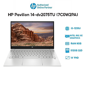 Mua Laptop HP Pavilion 14-dv2075TU 7C0W2PA (i5-1235U|8GB|512GB|Iris Xe Graphics|14  FHD) Hàng chính hãng