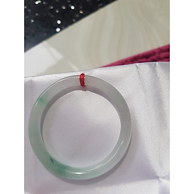 Vòng cẩm thạch tự nhiên Lý A 51 Vân Đẹp size 51mm x 7mm màu trắng vân lý đẹp bóng hợp Nữ mệnh Kim mệnh Thủy Nữ 50kg - 57kg ạ