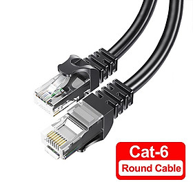 Cáp Ethernet Essager Cáp Cat6 Lan 10m UTP Cat 6 RJ 45 Bộ chia mạng Cáp RJ45 Dây xoắn đôi cho Bộ định tuyến máy tính xách tay Màu sắc: Cáp tròn