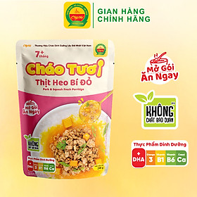 Hình ảnh Cháo Tươi Thịt Heo Bí Đỏ Cây Thị