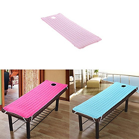 3x Beauty Massage Cure Bed Table Cover Mattress Pad with Face Hole 190x70cm