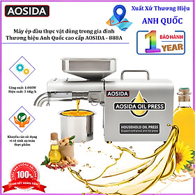 HÀNG CHÍNH HÃNG - Máy ép dầu thực vật dùng trong gia đình. Thương hiệu Anh Quốc cao cấp AOSIDA - 888A