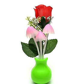 Mua Đèn ngủ cảm biến ánh sáng Nấm và Hoa hồng