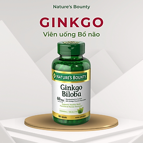 Viên Uống Bổ Não Ginkgo Biloba Nature's Bounty - 60 Viên