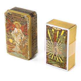 Bộ Golden Art Nouveau Tarot Hộp Sắt