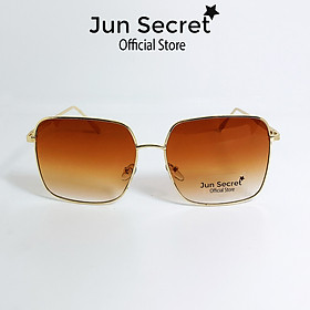 Kính mát nữ gọng kim loại mảnh Jun Secret kiểu dáng thời trang, chống chói, chống tia UV400 hiệu quả JS8051