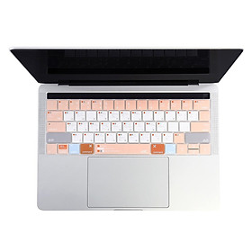 (Update M1) Phủ Phím Macbook JRC Shortcut - Mix Orange - Hàng Chính hãng