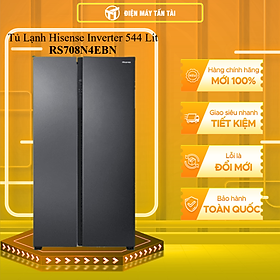 Tủ lạnh Hisense Inverter 544 lít Side By Side RS708N4EBN - HÀNG CHÍNH HÃNG - CHỈ GIAO HCM