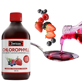 Nước diệp lục cô đặc Swisse Chlorophyll giàu chất chống oxy hóa, tăng cường năng lượng và sức khỏe làn da - Massel Official