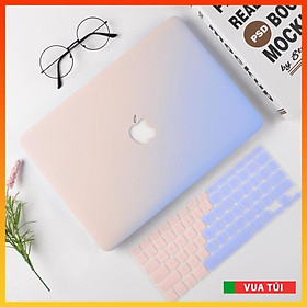 Combo Case, ốp kèm phủ phím Macbook đủ dòng Màu Ombre - Nhựa ABS cao cấp chống va chạm