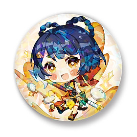 Huy hiệu in hình Genshin Impact ver Liyue anime chibi dễ thương huy hiệu cài áo (MẪU GIAO NGẪU NHIÊN)