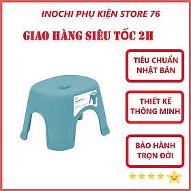 Ghế Nhà Tắm Notoro Inochi Nhựa Cao Cấp Chắc Chắn, Có Đệm Cao Su Chống Trơn Trượt , Chiều Cao Phù Hợp Cho Mẹ Và Bé Hàng Xuất Nhật - Chính Hãng ( Tặng kèm khăn kau Pakasa)