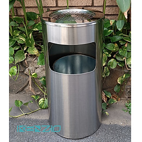  Thùng rác INOX gạt tàn A35-B của KENZIO