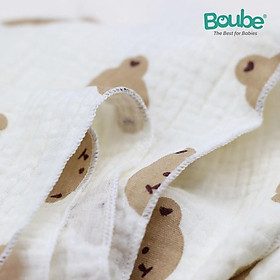 Khăn sữa cho bé sơ sinh và trẻ nhỏ Boube, quà tặng kèm tri ân khách hàng - Cotton tự nhiên, hút ẩm tốt, an toàn cho bé