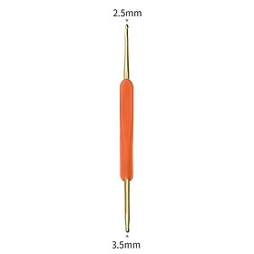 Móc len cán nhựa 2 đầu làm đồ handmade, nhập khẩu, tay cầm chắc chắn