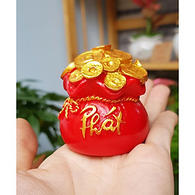 Túi vàng đỏ chữ PHÁT thuần Việt - Túi vàng Phát Tài