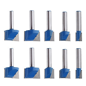 10x 8mm Shank CNC Router Bottom Cleaning Bit Milling Cutter Woodworking Tool