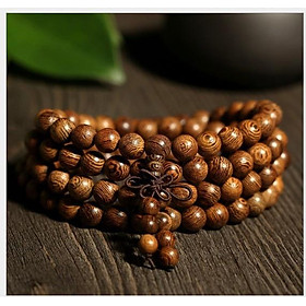 Vòng tay nam nữ 108 hạt 8 ly gỗ đàn hương