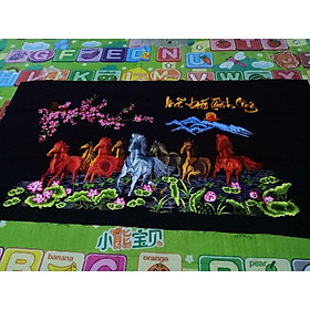 Tranh thêu Ngựa Mã Đáo Thành Công Vi Tính Cỡ Lớn 148x80 cm