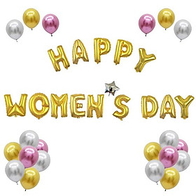 BỘ BONG BÓNG TRANG TRÍ HAPPY WOMEN DAY