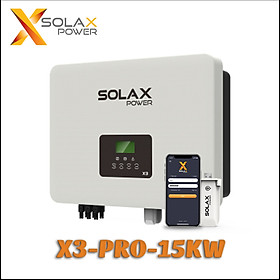 Mua Bộ Inverter hòa lưới điện năng lượng mặt trời SOLAX X3-PRO - 3 pha 15Kw ( DUAL MPPT + WIFI + DC SWITCH + LCD )