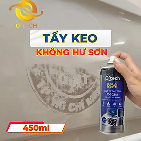 Bình Xịt Tẩy Keo O'tech BX-9 Đa Năng Hiệu Quả Trên Các Vết Keo Thừa, Băng Dính, Sticker, Giấy Dán Tường, Vết Son, Kẹo Cao Su - Hàng Chính Hãng