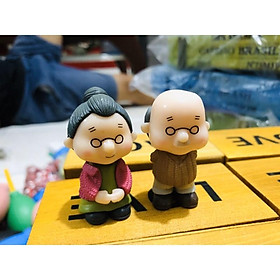 Mua tượng mini trang trí: ông bà lão