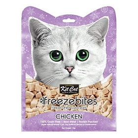 THỨC ĂN DINH DƯỠNG THỊT ĐÔNG KHÔ CHO MÈO SNACK FREEZE BITES KITCAT 15G