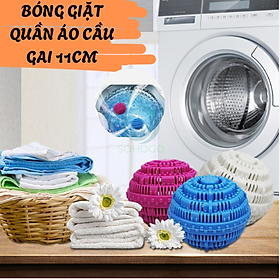 Mua Bộ 2 Bóng Giặt Cầu Gai 11Cm Hỗ Trợ Giặt Đồ Siêu Sạch Chống Nhăn Quần Áo Bóng giặt quần áo  Banh giặt quần áo chống nhăn cỡ lớn 11cm khử khuẩn mùi ẩm mốc