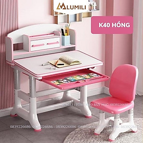 Mua bàn học liền kệ sách thông minh chống gù  chống cận  K40 chỉnh tư thế ngồi cho trẻ em